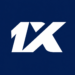 1K logo in white on a dark blue background in 4K HD quality